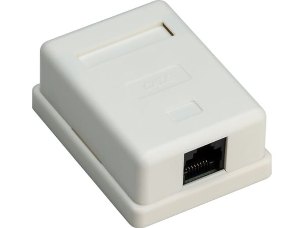 Goobay 4040849776328 RJ-45 valkoinen pistorasia (77632)