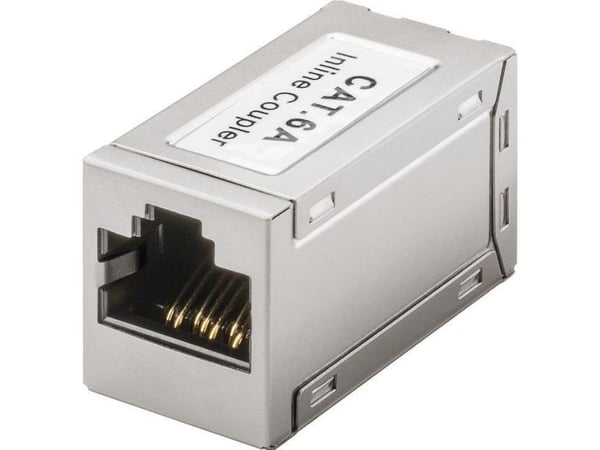 Goobay 72499, Flat, Metallisk, RJ-45, RJ-45, Hunkjønn, Hunkjønn