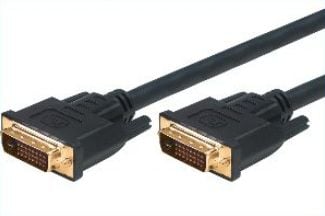 Tecline 39902905, 5 m, DVI-D, DVI-D, Hankjønn, Hankjønn, Sort