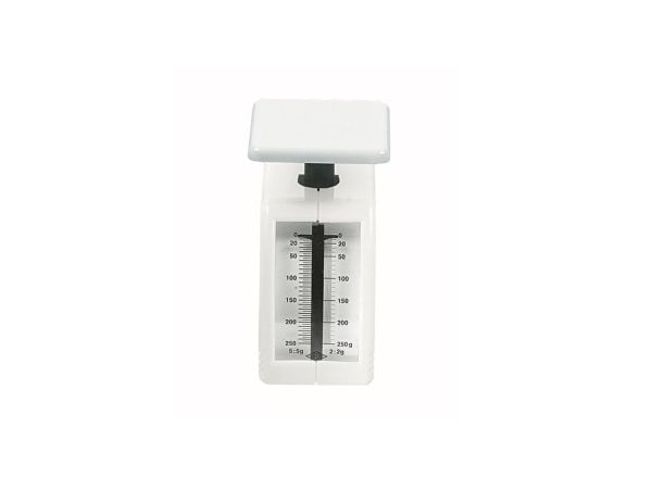 Wedo 249 862000, Mekanisk köksvåg, 0,25 kg, 2 g, Vit, Bänkdiskmaskin, g