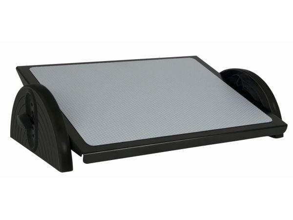 WEDO fotstøtte Relax Steel, høydejusterbar, sort sliteplate laget av trukket stålplate med gummipute (275 5001)