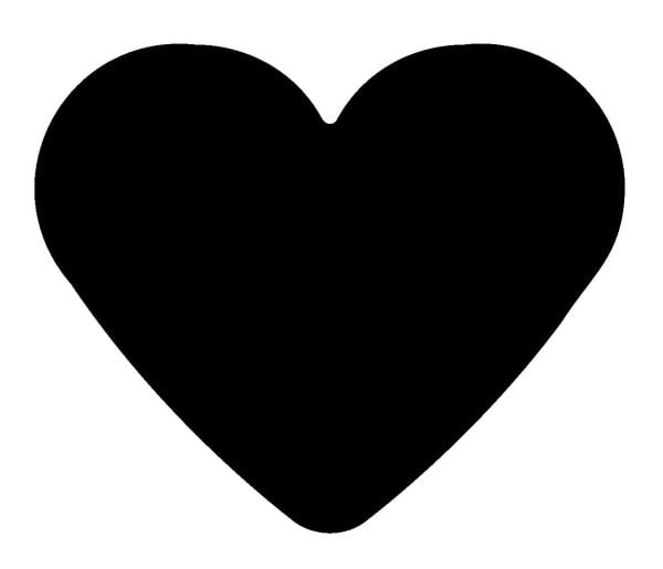 Wedo Heart, Uthullende form, Grå, Oransje, Papir, 220 g/m², 65 mm, 44 mm