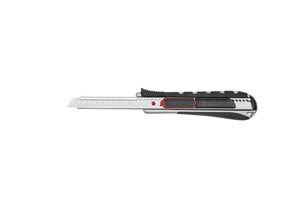 WEDO Cutter 2-i-1, blad: 9 mm, svart/rød automatisk bladinntrekking, automatisk gitter, ergonomisk - 1 stk (787009)