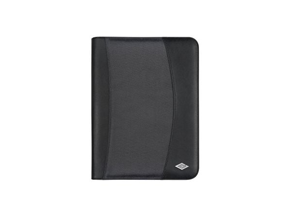 Wedo 58 54301, Lær, Nylon, Sort, 3 lommer, Visittkort, 250 mm, 35 mm