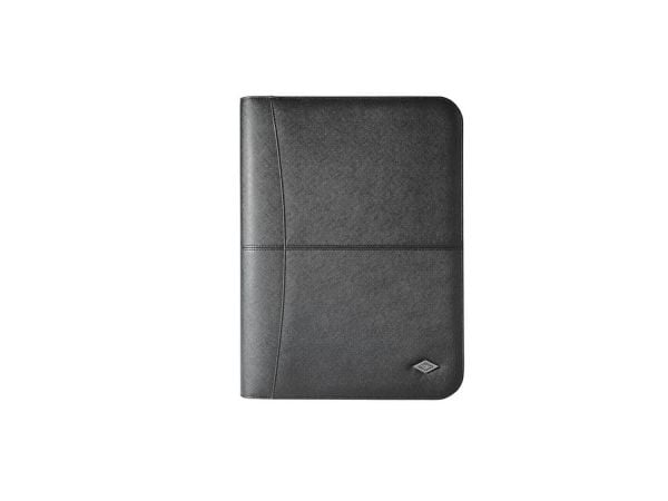 Wedo 58 6001, Lær, Sort, A4, 2 lommer, Visittkort, Papir, 275 mm