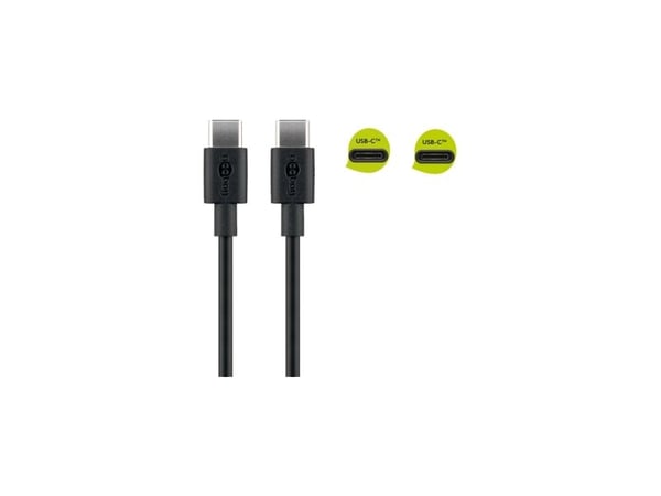 USB-kabel Goobay USB-C til USB-C 1 m svart (533568)