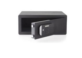 Yale YLFM/200/EG1, Bærbar safe, Sort, Kode, Fingeravtrykksleser, Nøkkel, 24,8 l, Gulv/vegg, 200 mm
