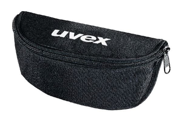Uvex 9954500, Brilleetui, Sort, Unisex, Alle (tider), Nylon, Polyester, Glidelås