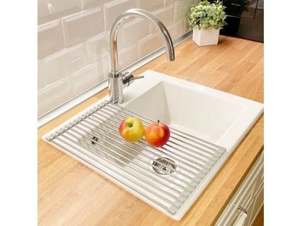 Westmark Home, Oppvaskstativ, Stativ, Benkeplate, Grå, Rustfritt stål, Silikon, Rustfritt stål, Rektangel