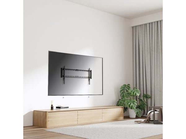Value 17.99.1224, 109,2 cm (43"), 2,29 m (90"), 200 x 200 mm, 800 x 400 mm, Metall, Sort