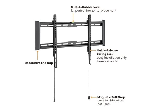 Value 17.99.1222, 94 cm (37"), 2,03 m (80"), 200 x 200 mm, 600 x 400 mm, Metall, Sort