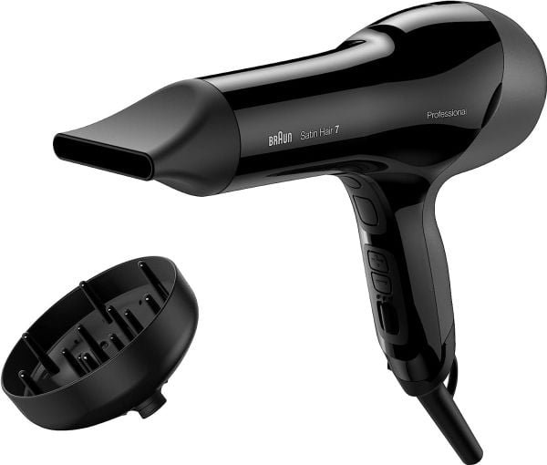 Braun HD785 hårføner 2000 W Satin Hair 7 SensoDryer med diffuser, svart