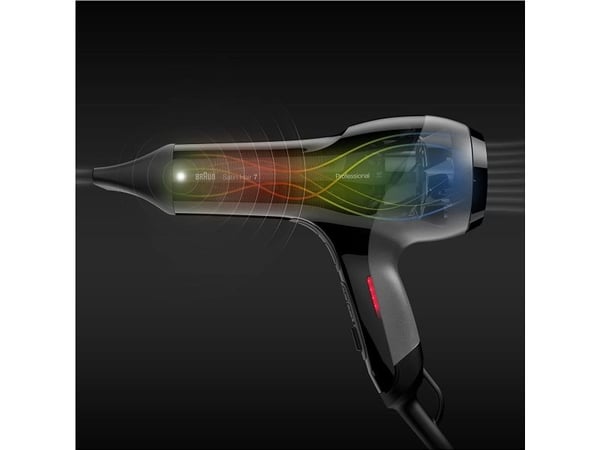 Braun HD785 hårføner 2000 W Satin Hair 7 SensoDryer med diffuser, svart