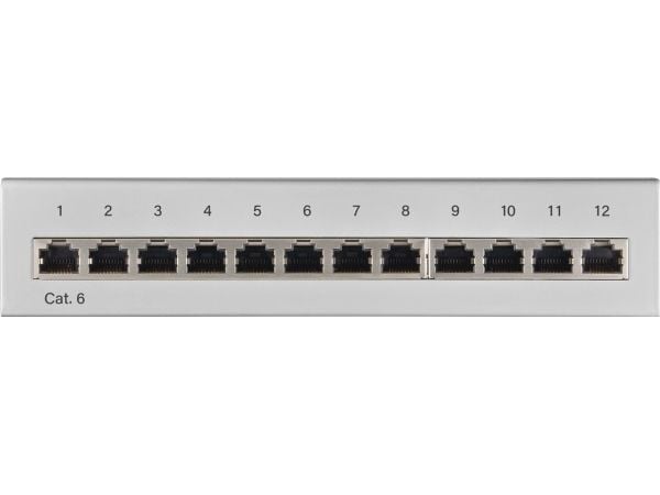 Goobay 69306, RJ45, Cat6, U/FTP (STP), 22/26, Grå, Rackmontering