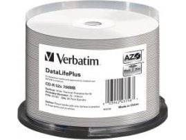Verbatim DataLifePlus Professional - 50 x CD-R - 700 MB 52x - bred termoskriveoverflate - spindel