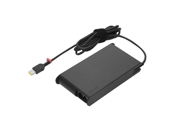 Lenovo ThinkPad 230W Slim AC Adapter (Slim-tip) - Strømadapter - AC 90-265 V - 230 watt - svart - for ThinkPad P1 Gen 5; P15v Gen 2; P15v Gen 3; P1...