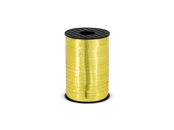 Party Deco plastband metalliserat guld, 5 mm universellt