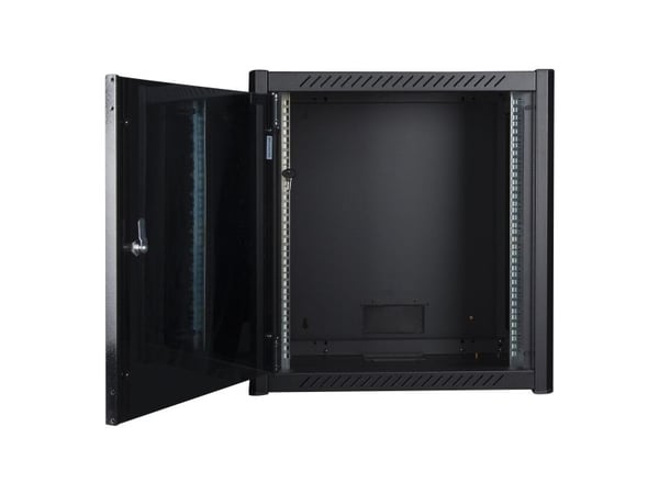 Lanview by Logon - Rack skap - 60 x 45, pro - veggmonterbar - svart, RAL 9005 - 12U - 19"