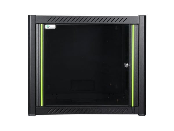 Lanview by Logon - Rack skap - 60 x 56, pro - veggmonterbar - RAL 9005, svart - 9U - 19"