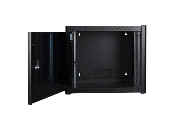 Lanview by Logon - Rack skap - 60 x 56, pro - veggmonterbar - RAL 9005, svart - 9U - 19"