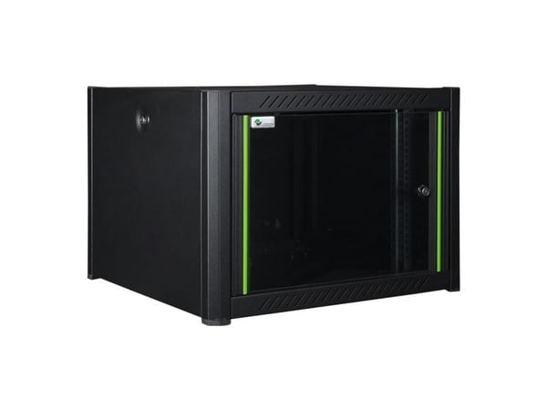 Lanview by Logon - Rack skap - 60 x 45, pro - veggmonterbar - svart, RAL 9005 - 7U - 19"