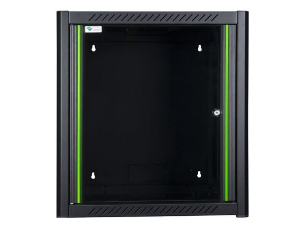 Lanview by Logon - Rack skap - 60 x 45 - veggmonterbar - RAL 9005, svart - 12U - 19"