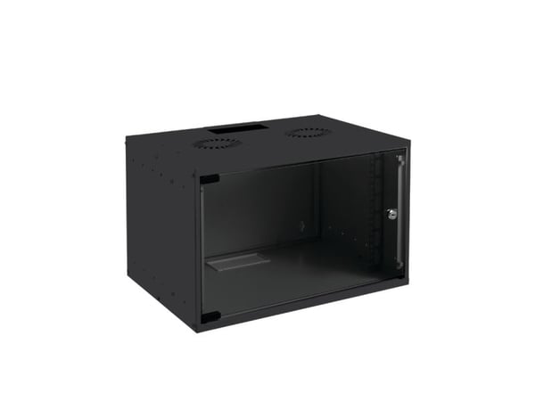 Lanview by Logon - Rack skåp - 53 x 40, unmounted - väggmontering - svart, RAL 9005 - 12U - 19"