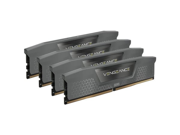 CORSAIR Vengeance - DDR5 - sett - 64 GB: 4 x 16 GB - DIMM 288-pin - 6000 MHz / PC5-48000 - CL36 - 1.35 V - ikke-bufret - on-die ECC - svart
