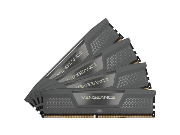 CORSAIR Vengeance - DDR5 - sett - 64 GB: 4 x 16 GB - DIMM 288-pin - 6000 MHz / PC5-48000 - CL36 - 1.35 V - ikke-bufret - on-die ECC - svart