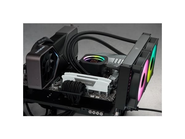 CORSAIR Vengeance - DDR5 - sett - 32 GB: 2 x 16 GB - DIMM 288-pin - 6000 MHz / PC5-48000 - CL36 - 1.40 V - hvit