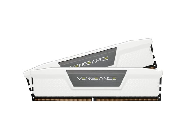 CORSAIR Vengeance - DDR5 - sett - 32 GB: 2 x 16 GB - DIMM 288-pin - 6000 MHz / PC5-48000 - CL36 - 1.40 V - hvit