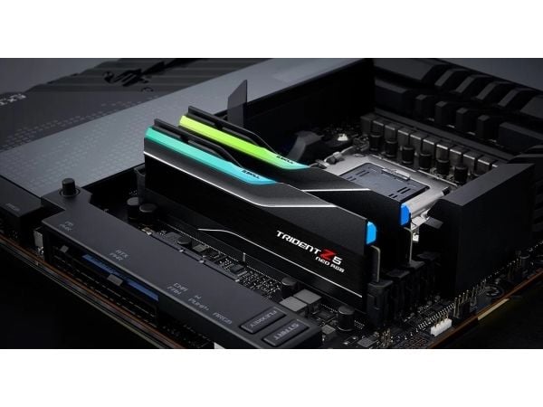 G.Skill Trident Z5 Neo RGB - DDR5 - sett - 32 GB: 2 x 16 GB - DIMM 288-pin - 6400 MHz / PC5-51200 - CL32 - 1.4 V - ikke-bufret - on-die ECC - matt ...