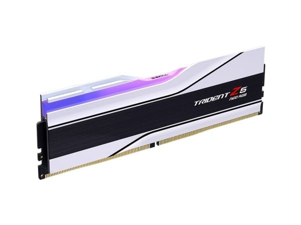 G.Skill Trident Z5 Neo RGB - DDR5 - sett - 32 GB: 2 x 16 GB - DIMM 288-pin - 6400 MHz / PC5-51200 - CL32 - 1.4 V - ikke-bufret - on-die ECC - hvit