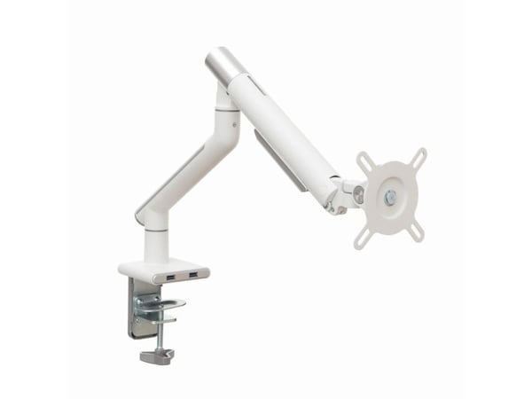 ART L-19GD - Monteringssett - justerbar arm - for LCD-TV - aluminium - hvit - skjermstørrelse: 17"-32" - skrivebordsmonterbar