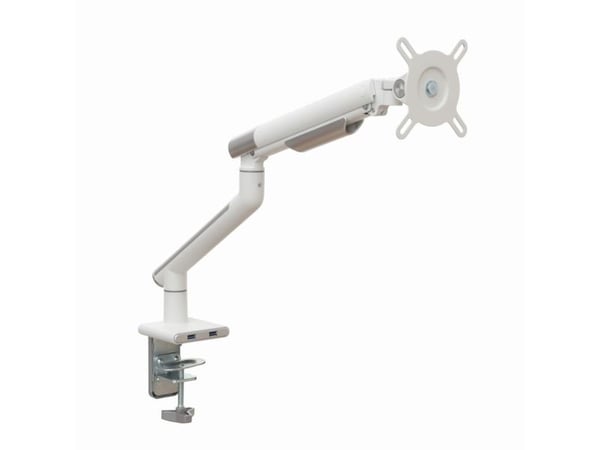 ART L-19GD - Monteringssett - justerbar arm - for LCD-TV - aluminium - hvit - skjermstørrelse: 17"-32" - skrivebordsmonterbar