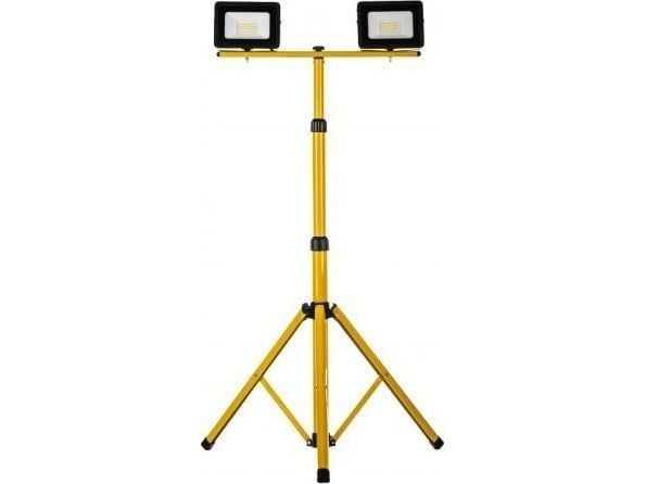 Schmith LED-spotlight på stativ gul 2x30W 2x2350lm IP65 6400K SL-S01