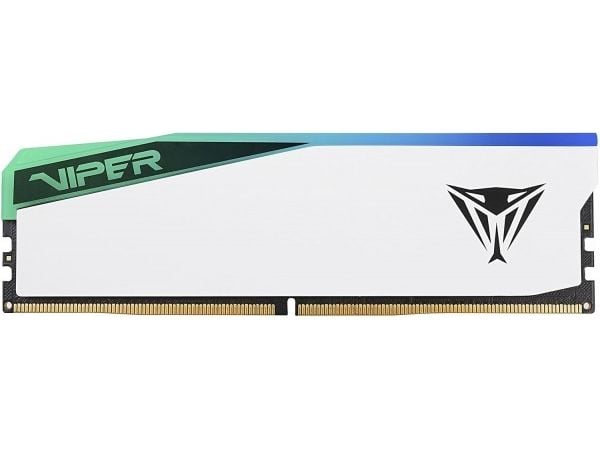 Patriot Viper Elite 5 RGB – DDR5 – modul – 32 GB – DIMM 288-PIN – 2800 MHz / PC5-44800 – CL38 – 1,35 V – innebygd ECC – hvit