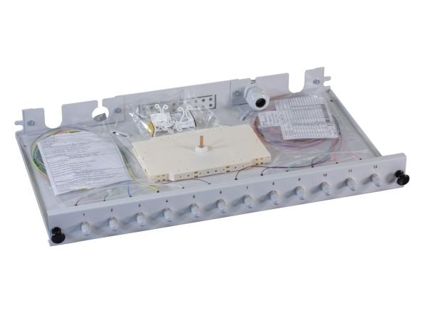 EFB-Elektronik skjøteboks 12 ST/ST 50/125µ a. Pigt./kobling,OM4 (B71006.12OM4)