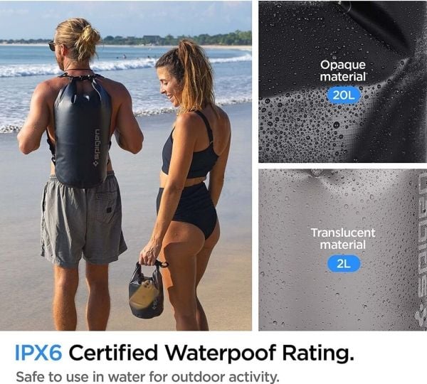 Spigen AquaShield A630, Sort, Grå, 20 l, Monokromatisk, Alle kjønn