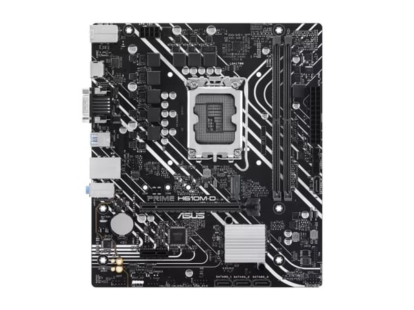 ASUS PRIME H610M-D - Hovedkort - micro ATX - LGA1700-sokkel - H610 Chipset - USB 3.2 Gen 1 - Gigabit LAN - innbygd grafikk (CPU kreves) - HD-lyd (8...
