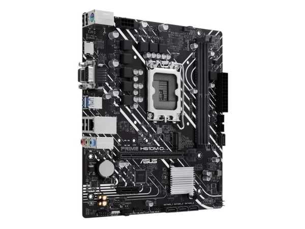 ASUS PRIME H610M-D - Hovedkort - micro ATX - LGA1700-sokkel - H610 Chipset - USB 3.2 Gen 1 - Gigabit LAN - innbygd grafikk (CPU kreves) - HD-lyd (8...