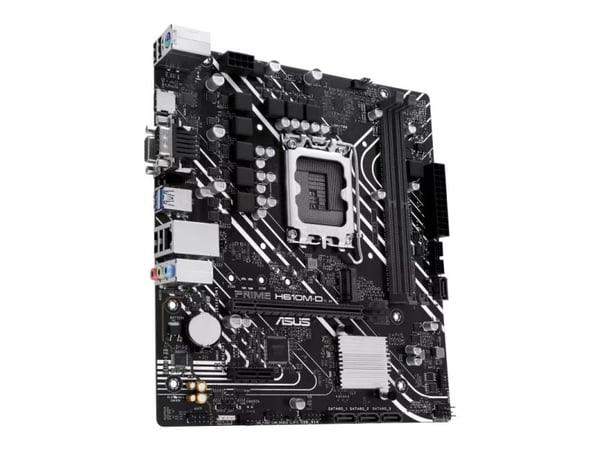 ASUS PRIME H610M-D - Hovedkort - micro ATX - LGA1700-sokkel - H610 Chipset - USB 3.2 Gen 1 - Gigabit LAN - innbygd grafikk (CPU kreves) - HD-lyd (8...
