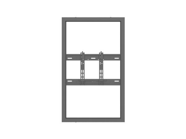 Multibrackets M Pro Series - Innhegning - Smal - for flatpanel - universal - stål - svart - skjermstørrelse: 43" - veggmonterbar
