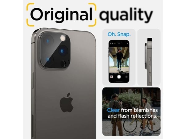 Spigen Glas.tR Optik, Apple, iPhone 14 Pro Max, iPhone 14 Pro, Transparent, 2 styck