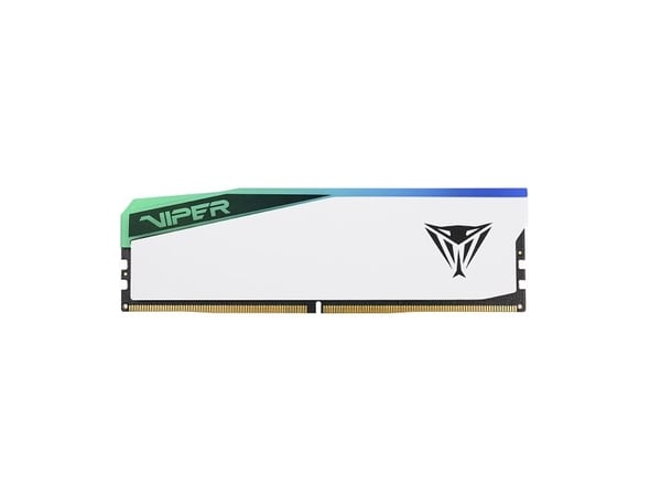 Patriot Viper Elite 5 RGB – DDR5 – modul – 32 GB – DIMM 288-PIN – 2800 MHz / PC5-44800 – CL38 – 1,35 V – innebygd ECC – hvit