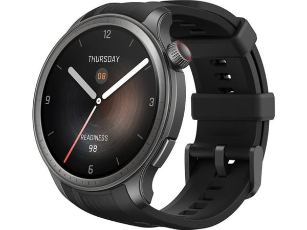 Amazfit Balance - Aluminiumslegering - smartklokke med stropp - silikonvæskegummi - håndleddstørrelse: 140-215 mm - display 1.5" - Bluetooth, Wi-Fi...