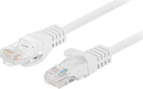 Lanberg - Koblingskabel - RJ-45 (hann) til RJ-45 (hann) - 5.4 mm - UTP - CAT 6 - formstøpt, rund, uten hindringer, flertrådet - hvit, RAL 9010 (en ...