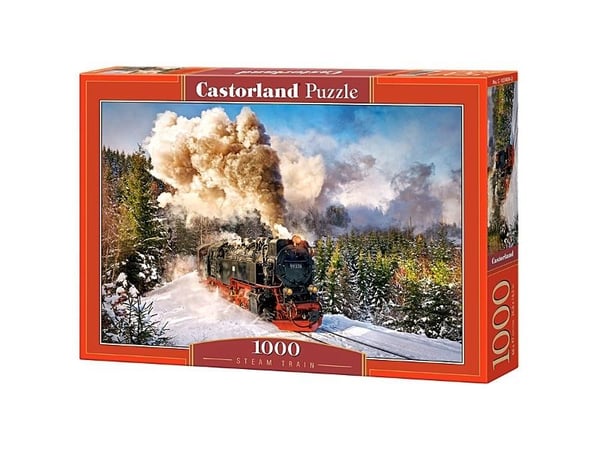 Castorland Steam train 1000 pcs, 1000 stykker, Kjøretøy, 9 år