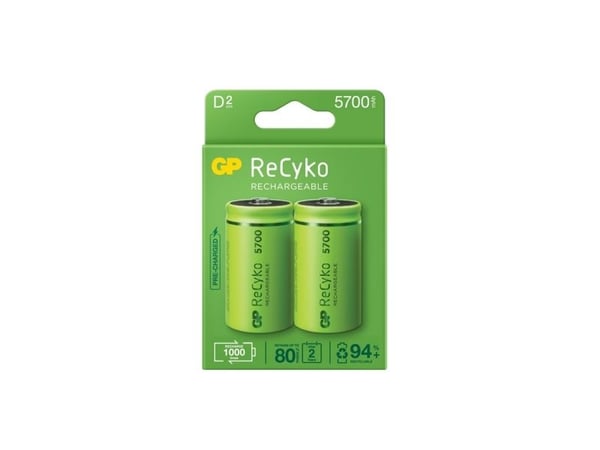Gp Accu Recyko D 5700Mah 2Pce 2Pce