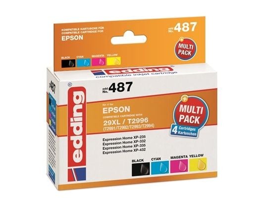 Edding EDD-487, 15 ml, 8,5 ml, 4 kpl, Monipakkaus